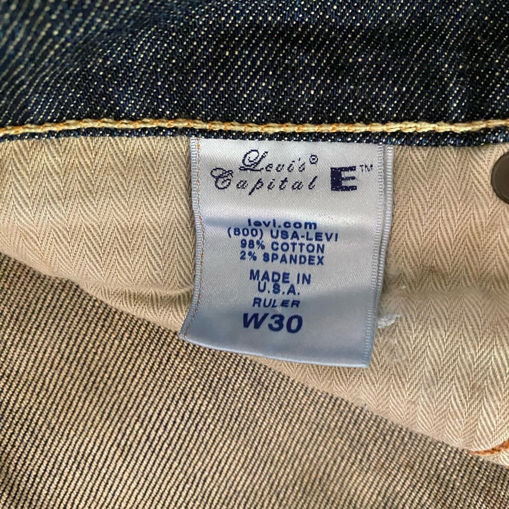 Levi’s Vintage 60’s Ruler Low Slim Straight Leg Jean (Capital E) Size 30 - Picture 9 of 14